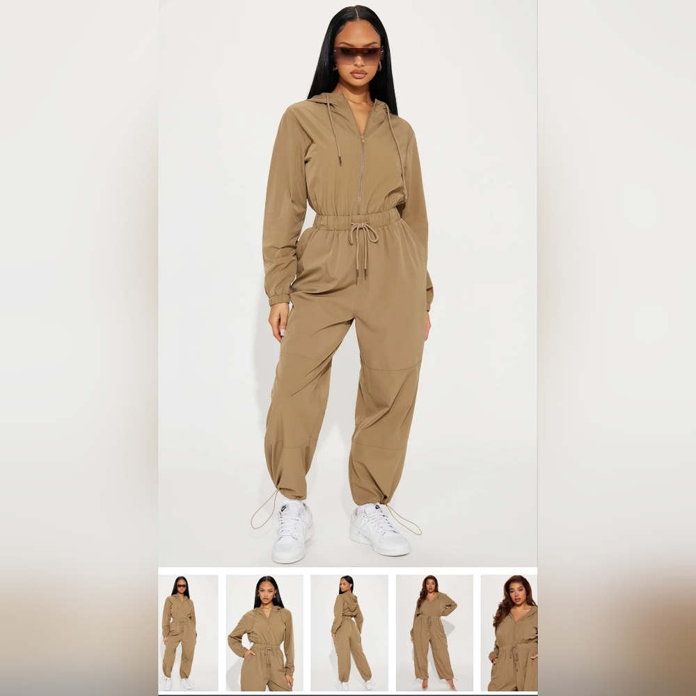 Women's Tan Jumpsuit